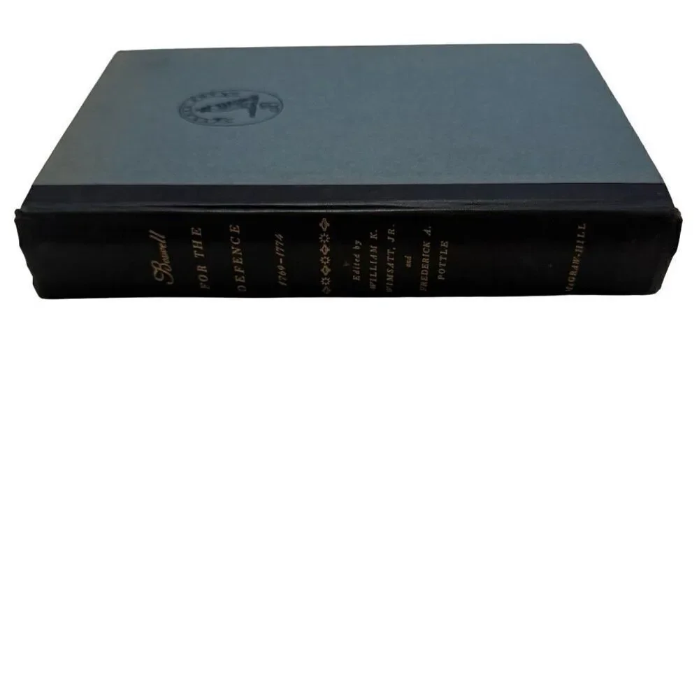 Boswell for the Defence 1769- 1774 edited by William K. Wimsatt Jr. (1959, 1st)